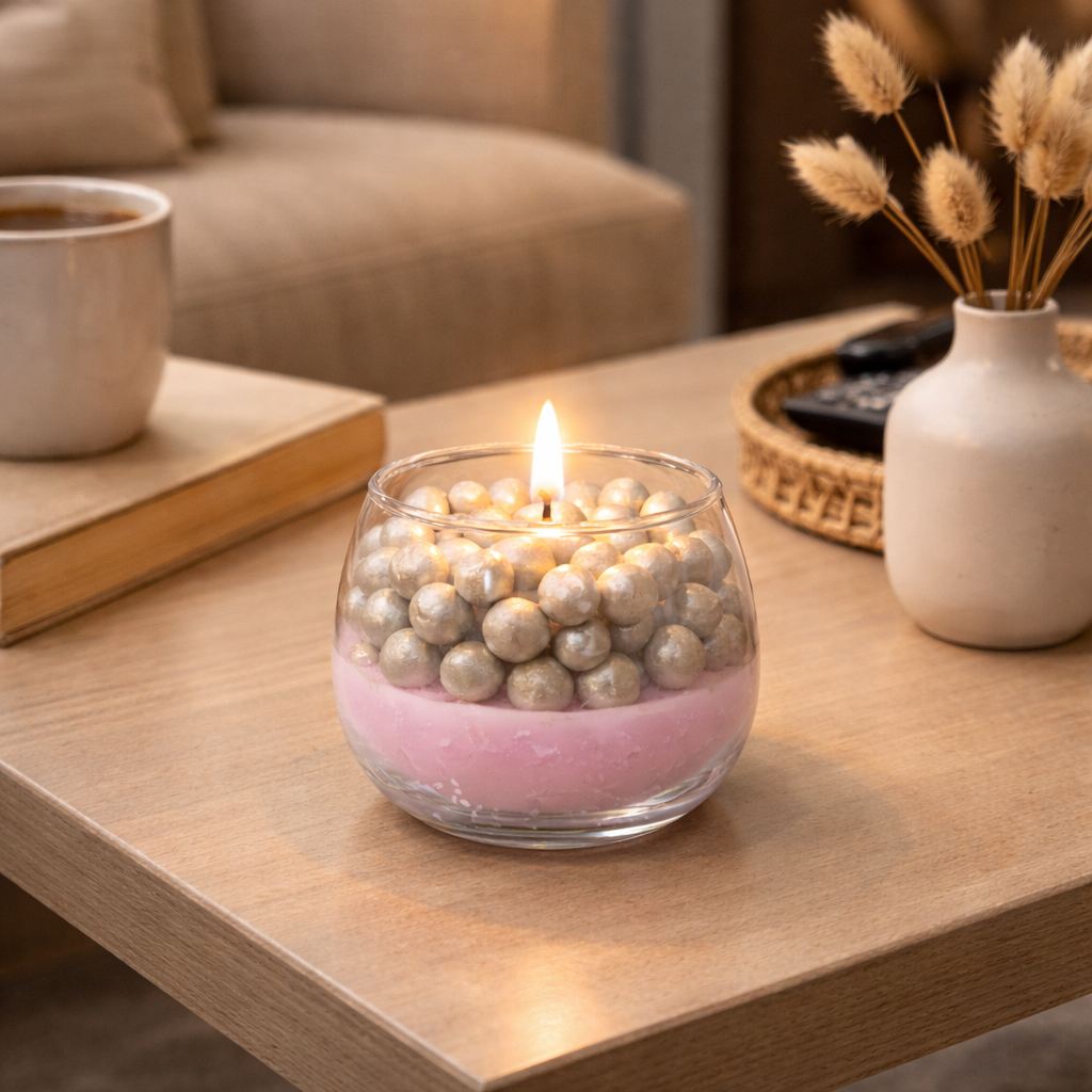 Pearl Style Decorative Candle