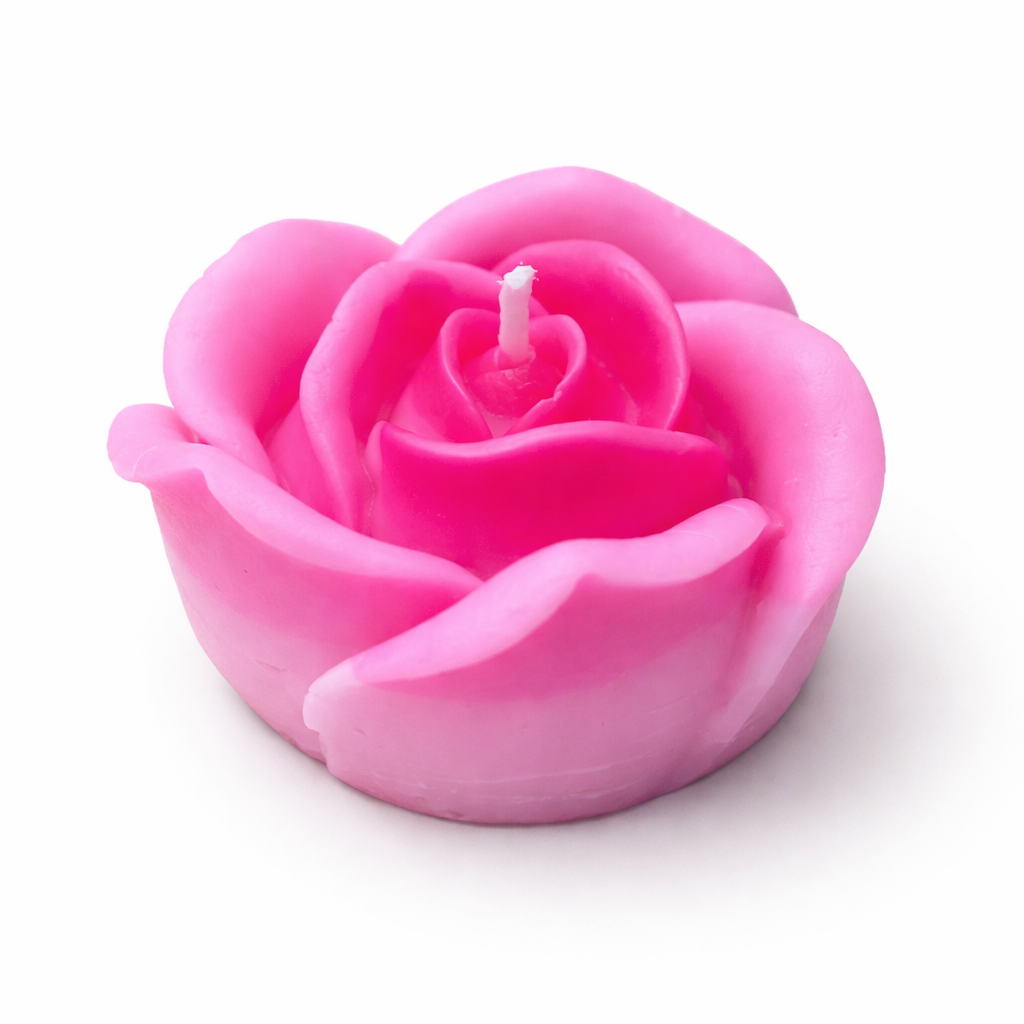 Rose Design Candle
