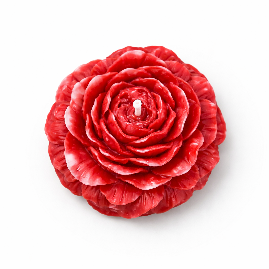 Peony Rose Bloom Candle