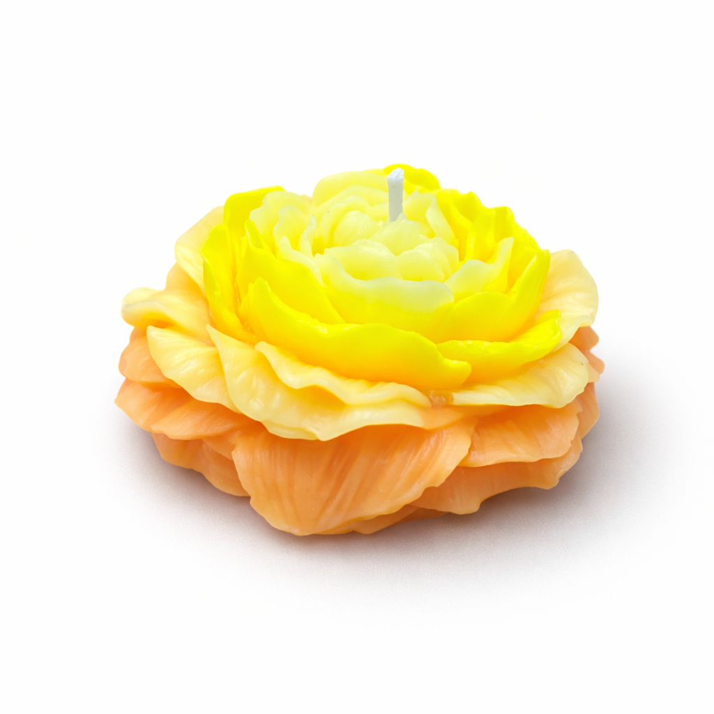 Peony Rose Bloom Candle